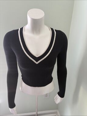 BDG Black V-Neck Sweater